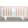 MOVIT® Plastic Barricade, Interlocking, White
