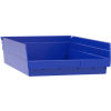 Akro-Mils Plastic Shelf Bin Nestable 30178 - 11-1/8"W x 17-5/8"D x 4"H Blue