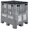 Buckhorn BG4840460251001 Folding Bulk Shipping Container - 48"L x 40"W x 46"H, 1200 Lb. Cap. Gray