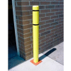 8"x 72" Bollard Cover - Yellow Cover/BlackTapes