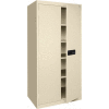 Sandusky Elite Series Keyless Electronic Storage Cabinet EA4E361872 - 36x18x72, Putty