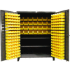 Strong Hold® Heavy Duty Bin Cabinet 56-BBS-362FLP - With 160 Bins 60x36x78