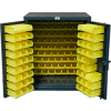 Strong Hold® Heavy Duty Counter Top Bin Cabinet 33.5-BB-200 - With 124 Bins 36x20x42