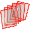 Tarifold® Pivoting Pocket Packs, 10 Pockets/Pack, Red