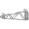 24" Silver Epoxy Double Arm Fixed Wall Bracket