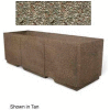 Concrete Outdoor Planter w/Forklift Knockouts, 72"Lx24"W x 24"H Rectangle Gray Limestone