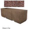 Concrete Outdoor Planter w/Forklift Knockouts, 72"Lx24"W x 24"H Rectangle Red Quartzile