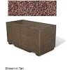 Concrete Outdoor Planter w/Forklift Knockouts, 48"Lx24"Wx24"H Rectangle Red Quartzite