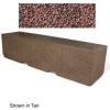 Concrete Outdoor Planter w/Forklift Knockouts, 96"Lx24"W x 24"H Rectangle Red Quartzite