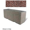 Concrete Outdoor Planter w/Forklift Knockouts, 72"Lx24"W x 30"H Rectangle Red Quartzite