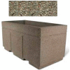 Concrete Outdoor Planter w/Forklift Knockouts, 72"Lx36"W x 36"H Rectangle Gray Limestone