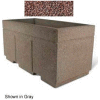 Concrete Outdoor Planter w/Forklift Knockouts, 72"Lx36"W x 36"H Rectangle Red Quartzite