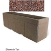 Concrete Outdoor Planter w/Forklift Knockouts, 96"Lx24"W x 30"H Rectangle Red Quartzite