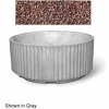 Concrete Outdoor Planter w/Forklift Knockouts, 84"Dia x36"H Round Red Quartzite