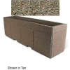 Concrete Outdoor Planter w/Forklift Knockouts, 96"Lx24"W x 30"H Rectangle Gray Limestone