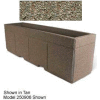 Concrete Outdoor Planter w/Forklift Knockouts, 96"Lx30"W x 36"H Rectangle Gray Limestone