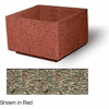 Concrete Outdoor Planter, 36" Sq. x 24" H Square Gray Limestone