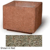 Concrete Outdoor Planter, 36" Sq. x 30" H Square Gray Limestone