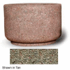 Concrete Outdoor Planter 36"Dia x 24"H Round Gray limestone