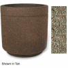 Concrete Outdoor Planter 36"Dia x 36"H Round Gray limestone