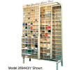 Quantum Gondola QS-305-36 Free Standing Slider System With 36 Bins Gray
