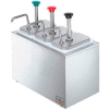 Server 82870, Non-Insulated Rail w/ (3) Stainless Steel Pumps & (3) Deep Fountain Jars