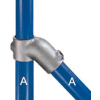 Kee Safety - 12 7 - 45 Degree Single Socket Tee, 1-1/4" Dia.