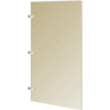 Steel Urinal Screen with Wall Mounting Brackets - 18"W (Almond)