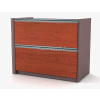 Bestar® Lateral File W/out Top (Unassembled) - 34" - Bordeaux & Slate - Connexion Series