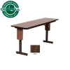 Correll Folding Seminar Table - 18" x 96" - Walnut