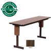 Correll Folding Seminar Table - 18" x 72" - Walnut