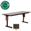 Correll Folding Seminar Table - 24" x 60" - Walnut