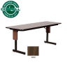 Correll Folding Seminar Table - 24" x 96" - Walnut