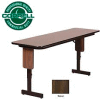 Correll Folding Seminar Table - Adjustable Height - 18"x 60" Walnut