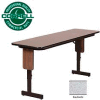 Correll Folding Seminar Table - Adjustable Height - 24"x72" Gray Granite