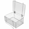 Marlin Steel Basket w/ Lid Electropolished Stainless Steel 14 x 10 x 6-5/8, Price Each for Qty 1-4