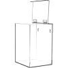 Omnimed&#174; Mask Dispenser 304200 with Lid, Wall Mountable, 6-3/4"W x 9-5/16"D x 5-3/4"H, Clear