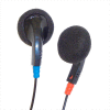 AVID® Disposable Earbuds with Foam Pads, 3.5mm Straight Stereo Pin, 32 Ohms, Black