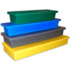 Bayhead Storage Container with Lid BS-18 - 18-1/2 x 3 x 2-1/2 Yellow