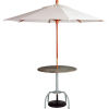 Grosfillex&#174; 7' Wooden Market Outdoor Umbrella, White