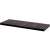 Structural Plastic Vented Shelf, 66"W x 24"D, Black