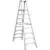 Werner 8' Type 1A Aluminum Dual Access Platform Ladder - PT378