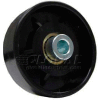 Omni Metalcraft 1-15/16" Dia. Black Nylon Conveyor Skate Wheel 102260 50 Lb. Cap.