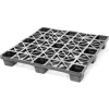 Nestable Plastic Pallet 43x43, 1700-3300 Lbs Cap. - Pkg Qty 10