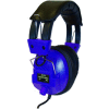 Stereo/Mono Headphones with Plug Adaptor & Volume Control Blue