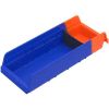 Akro-Mils Indicator® 36468BLUE Two Tone Double Hopper Shelf Bin - 6-5/8"W x 17-7/8"D x 4"H - Pkg Qty 12