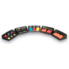Thermoformed Plastic Parts Tray, 12-1/2" X 8-1/2" X 3", 4 Compartments, Black