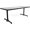 Allied Plastics Restaurant Table - 48" x 30" - Gray