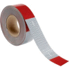 Conspicuity Reflective Tape, 11"/7" Pattern, 13 mil Vinyl, Red/White, DOT-C2, 150'L x 2"W, 1 Roll