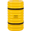 Eagle Column Protector, 9" Round Opening, 42" High, Yellow with Black Straps, 1709